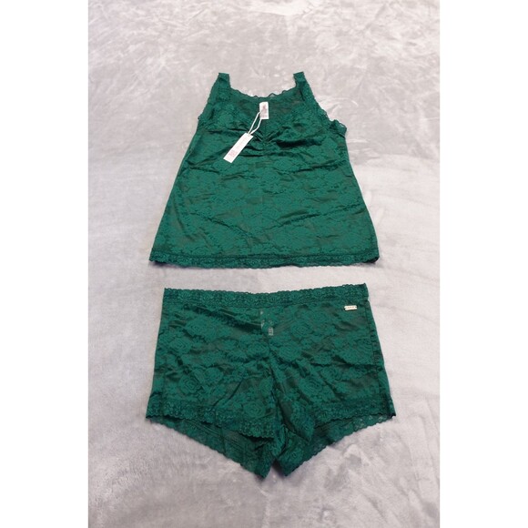 Adore Me Women's Size Medium Green Roanne Plus Cami Shorts Set NWT - Picture 1 of 5